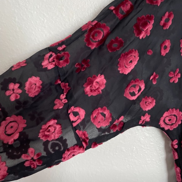 Ramy Brook NWT Clarice Velvet-Burnout Dress - Picture 10 of 12